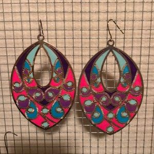 Psychedelic earrings